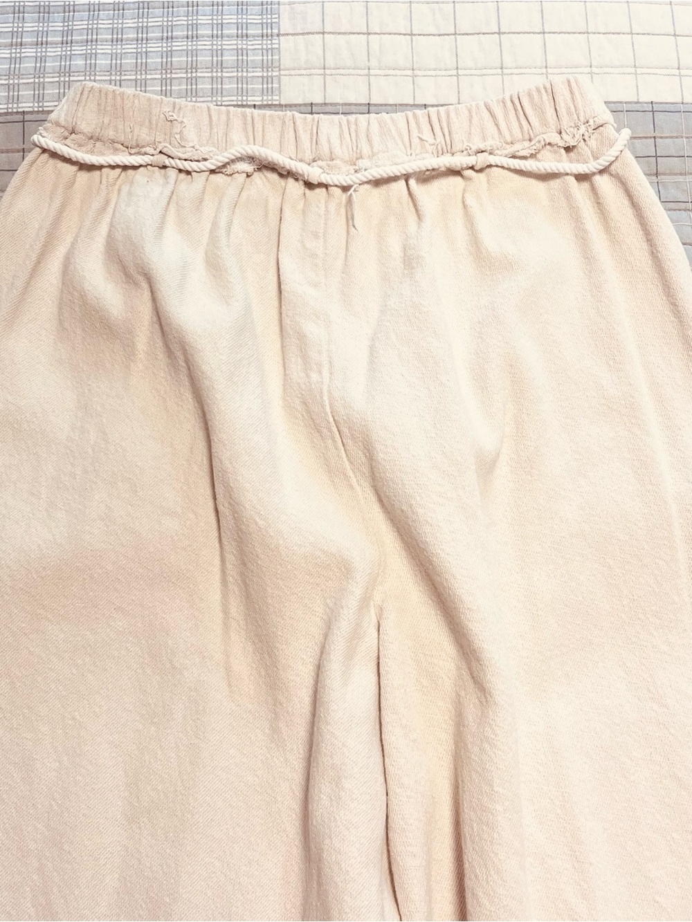 FREE PEOPLE Wide Leg Ivory Kayden Barrel Pants Small Drawstring rope harem crop - Picture 6 of 16
